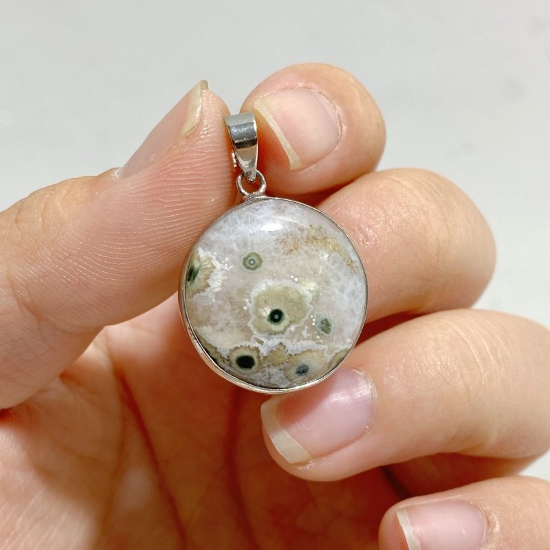 40 Pieces Vein Ocean Japser Pendant -Wholesale Crystals