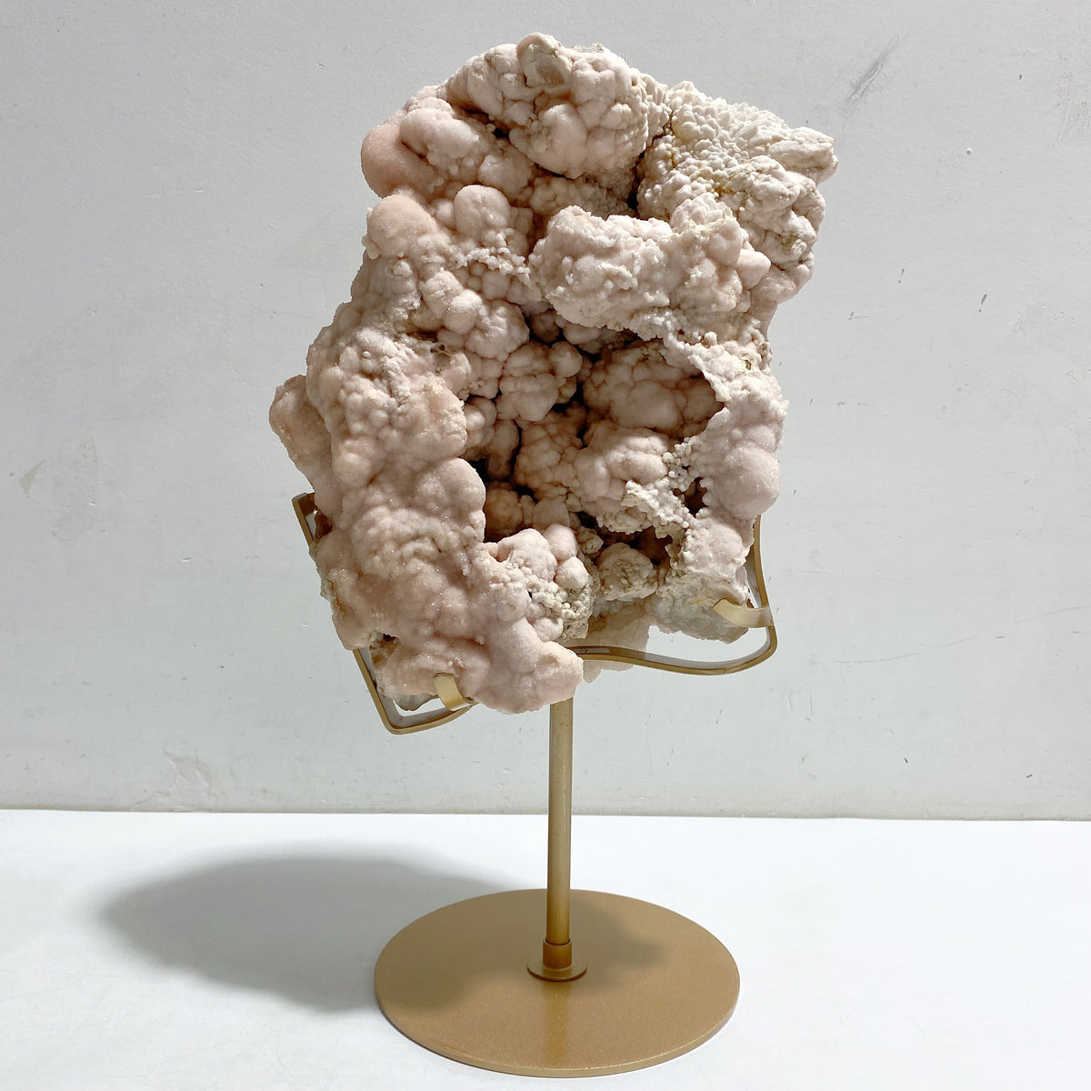 Large Raw Stilbite Specimen With Stand #3