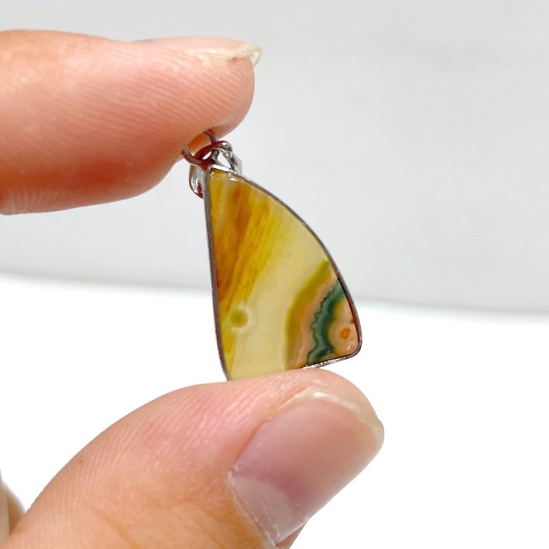 42 Pieces 8th Vein Ocean Japser Pendants - Wholesale Crystals