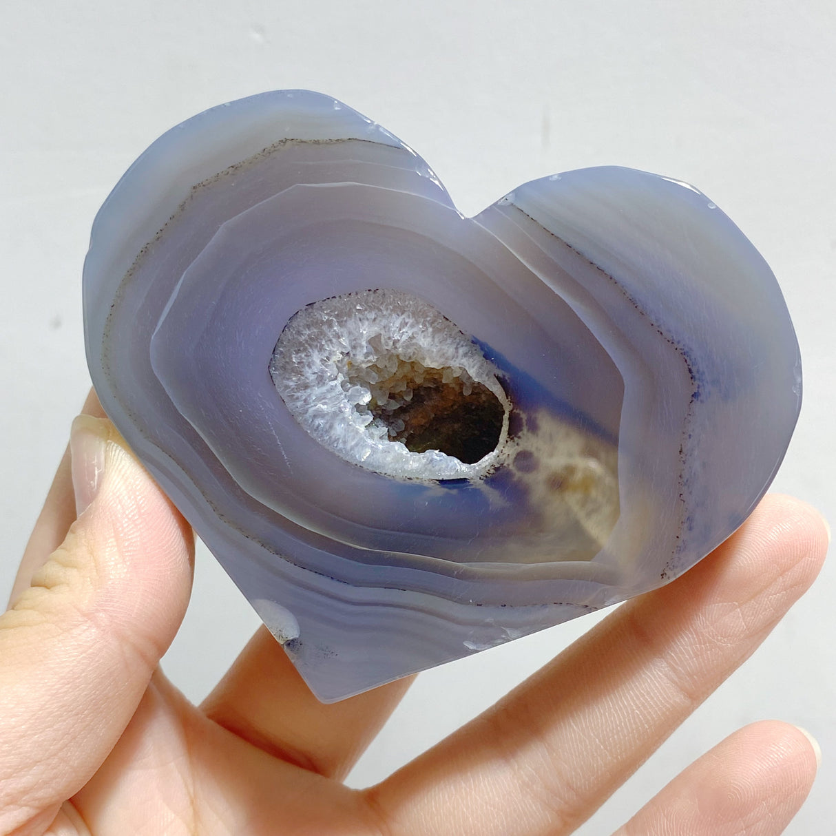 24 Pieces Geode Druzy Agate Heart