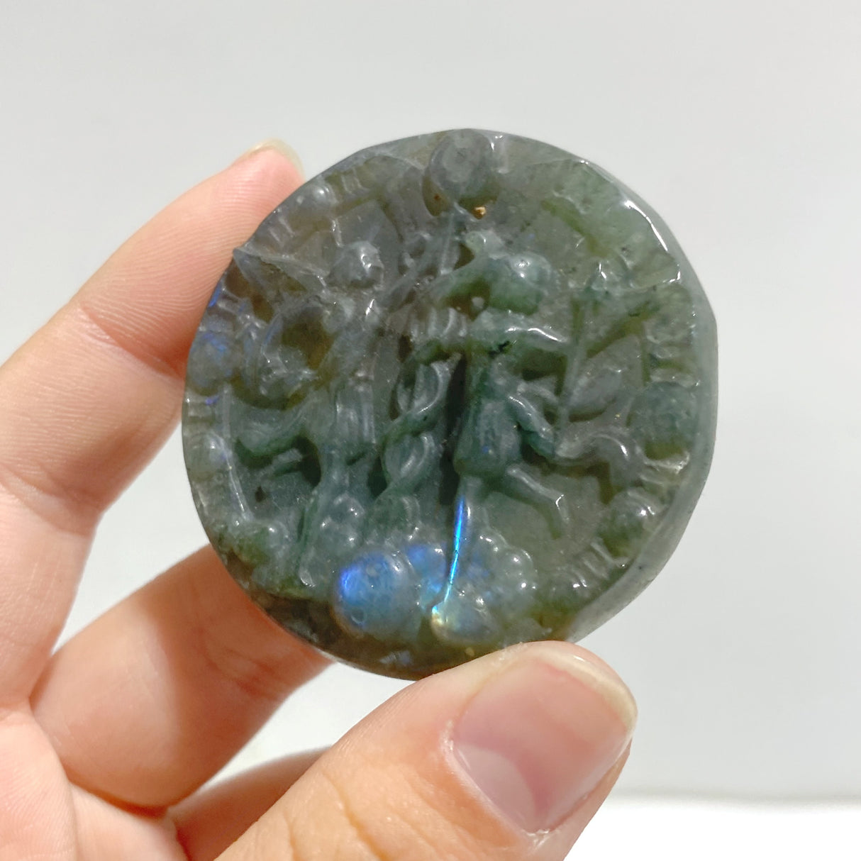 17 Pieces Labradorite Constellation Carving Clearance