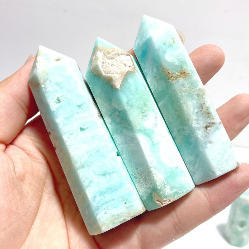 5 - 9CM Hemimorphite Tower Point Wholesale - Wholesale Crystals