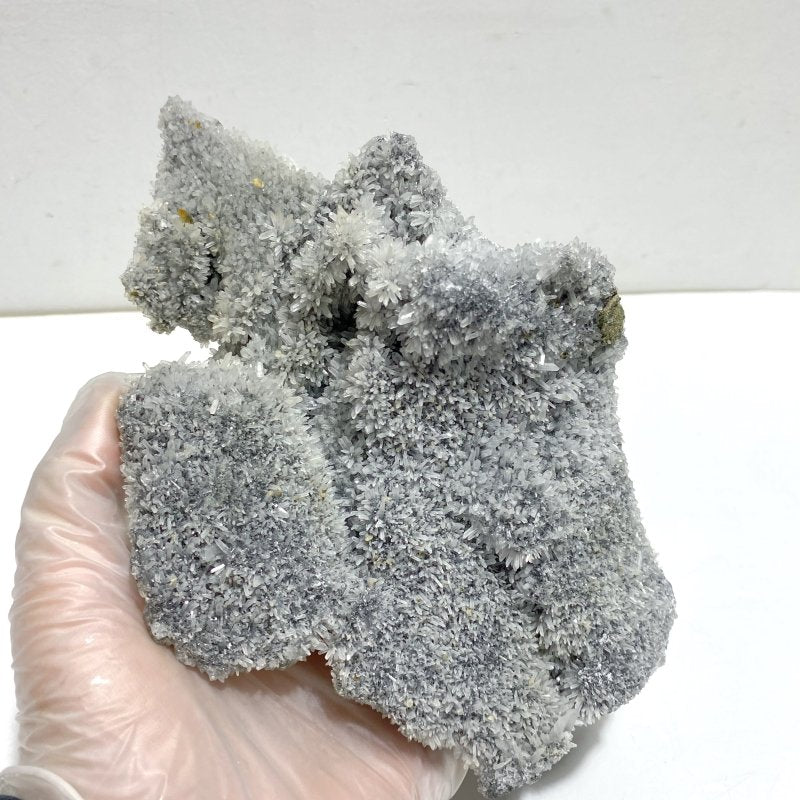 5 Pieces Black Clear Quartz Cluster Raw Side Tower - Wholesale Crystals