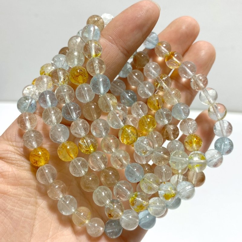 5 Pieces Colorful Topaz Bracelets - Wholesale Crystals