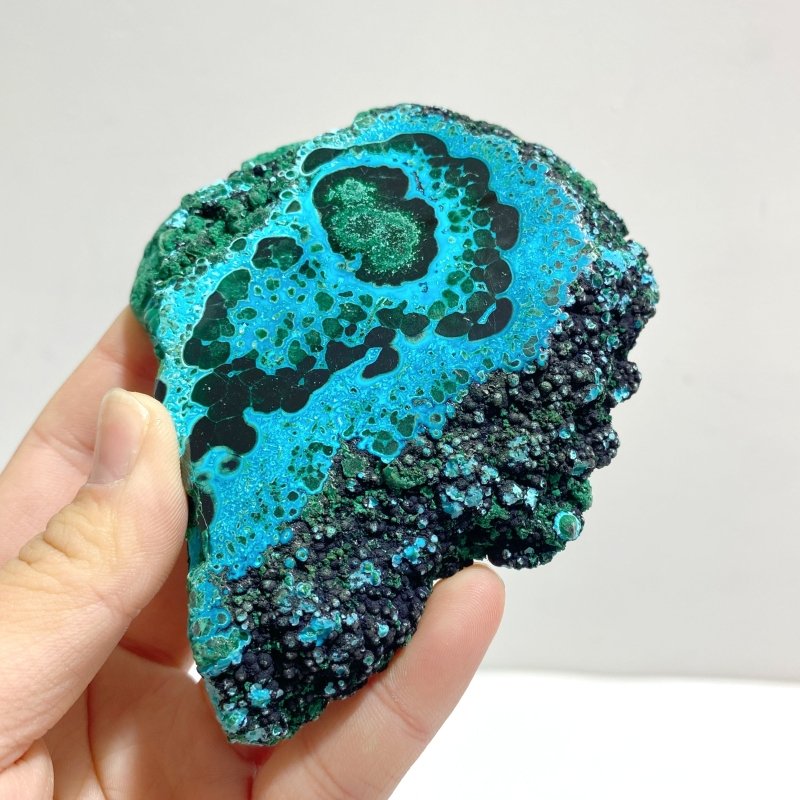 5 Pieces High Quality Beautiful Chrysocolla Mixed Malachite Slab Specimen 2 - Wholesale Crystals