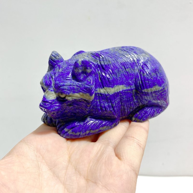 5 Pieces Lapis Lazuli Bears Carving - Wholesale Crystals