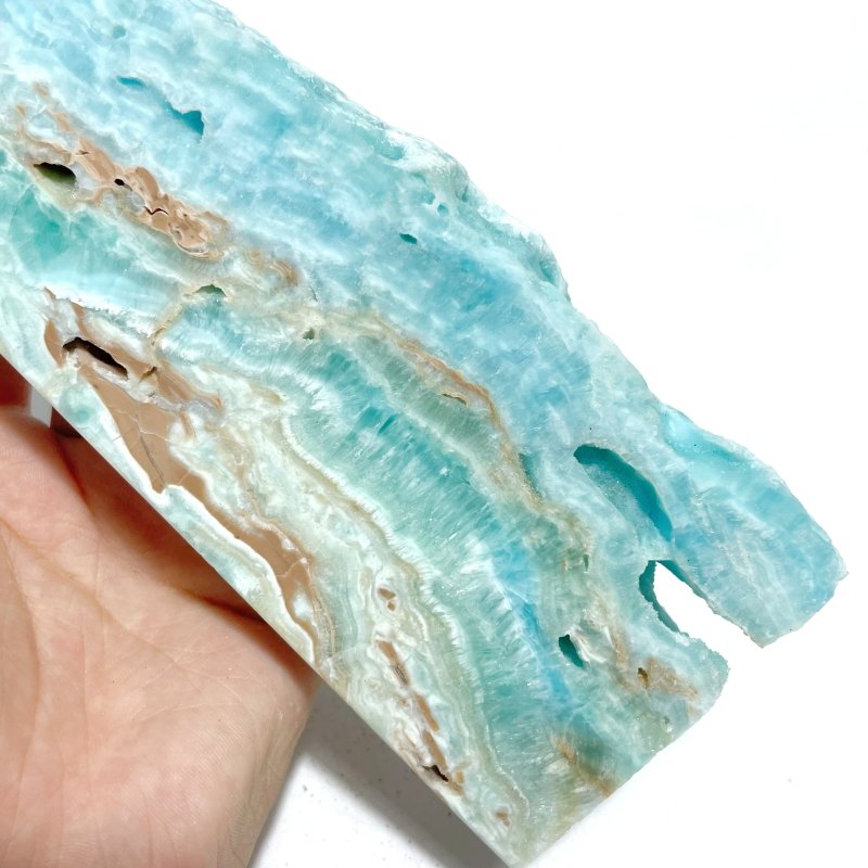 5 Pieces Large Blue Hemimorphite Four - Sided Tower Point Raw Side - Wholesale Crystals