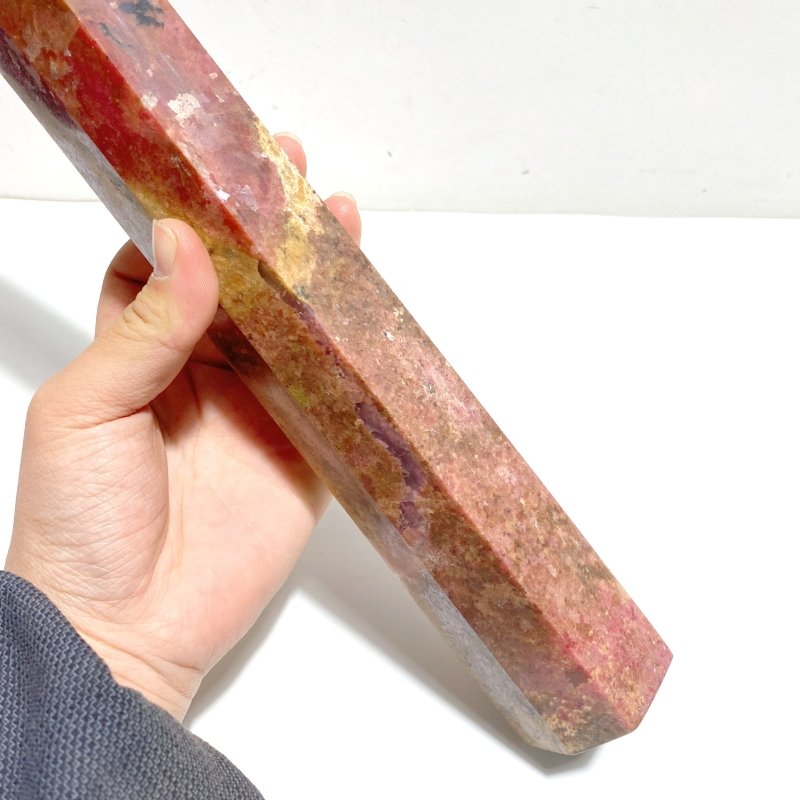 5 Pieces Large Rhodonite Points - Wholesale Crystals