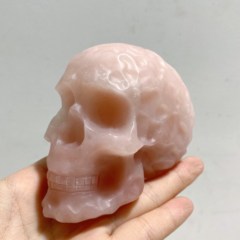 5 Pieces Pink Opal Skull Carving -Wholesale Crystals