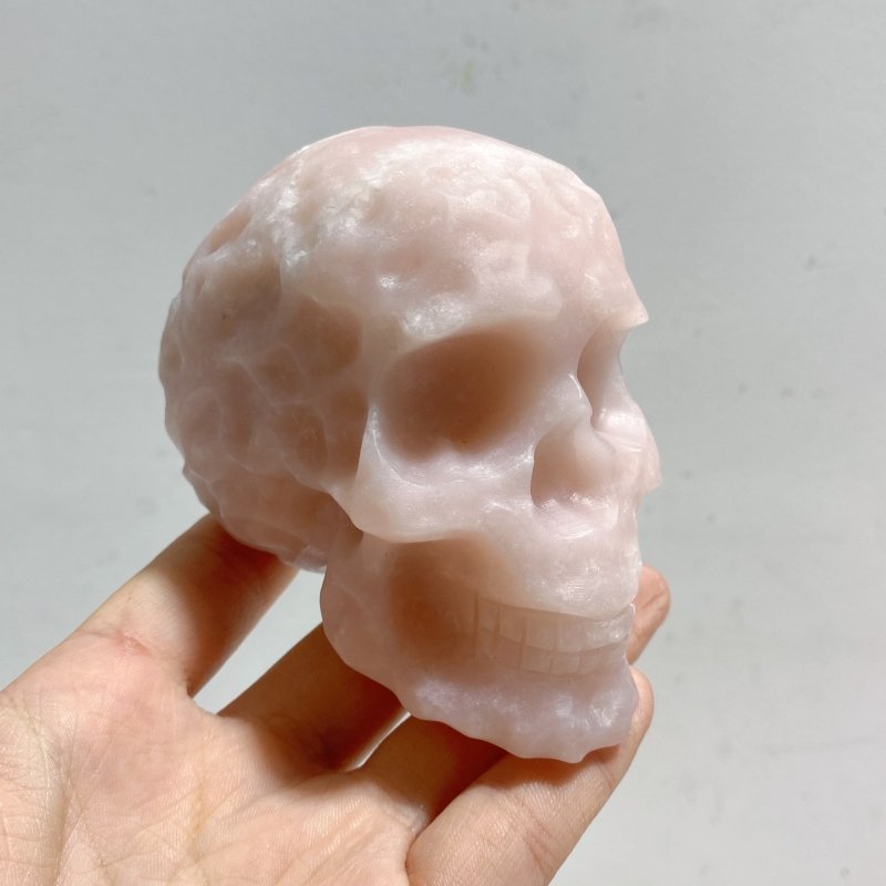 5 Pieces Pink Opal Skull Carving -Wholesale Crystals