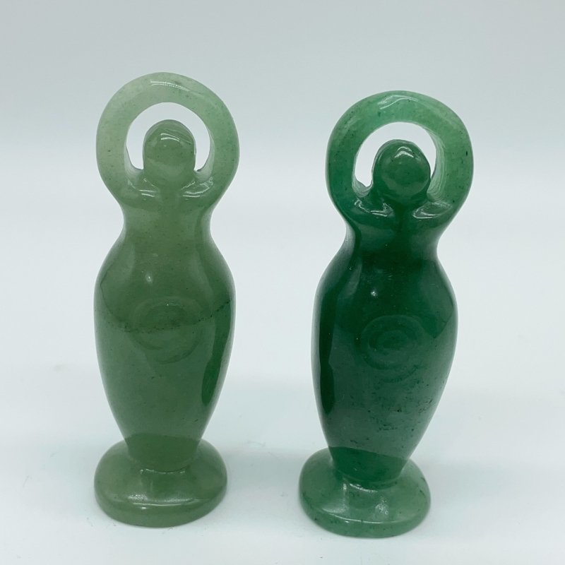 5 Types Spiral Goddess Carving Wholesale Obsidian Fluorite -Wholesale Crystals