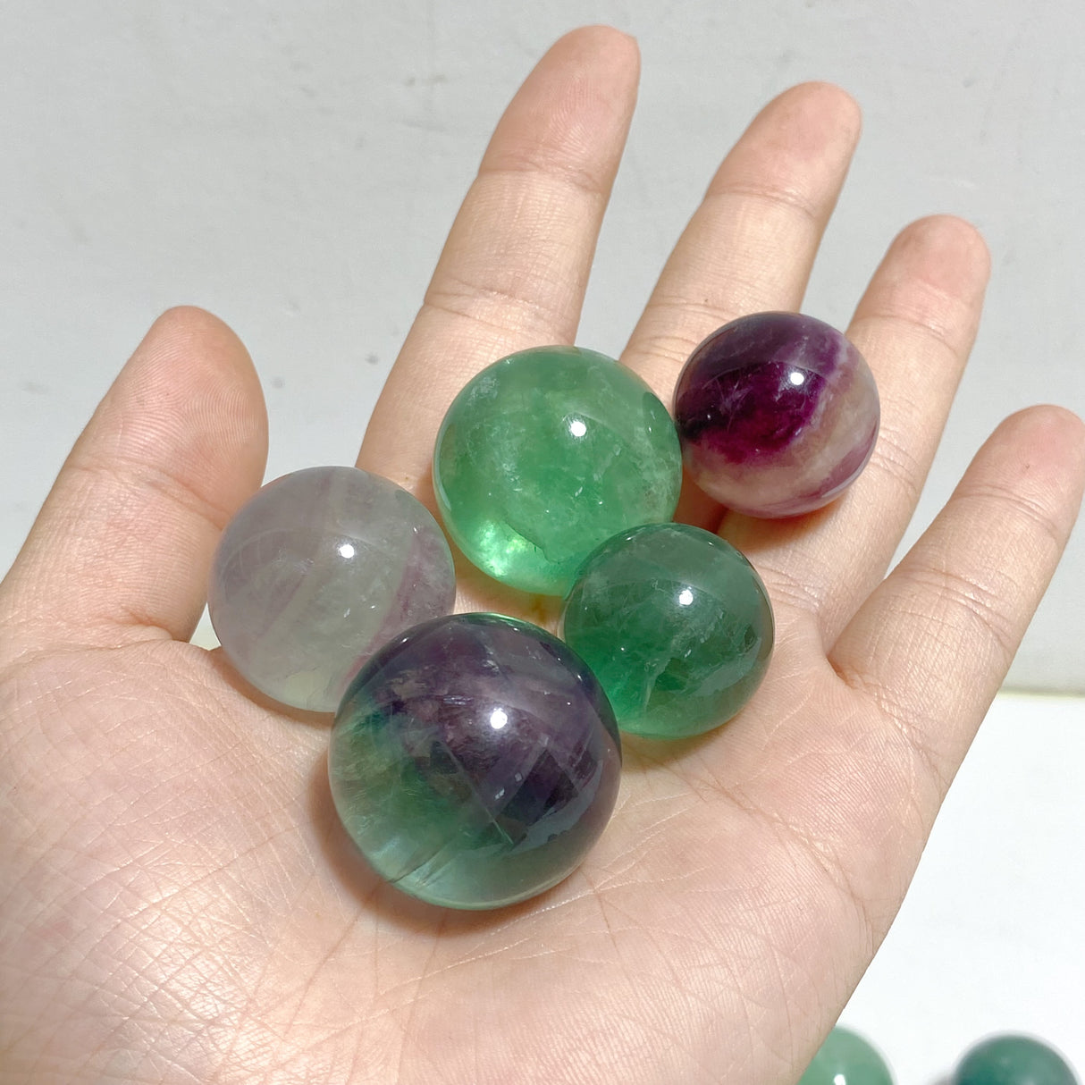 2-3cm Colorful Fluorite Sphere Wholesale