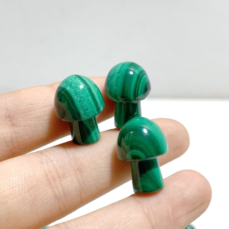 52 Pieces 2CM Malachite Mushroom - Wholesale Crystals