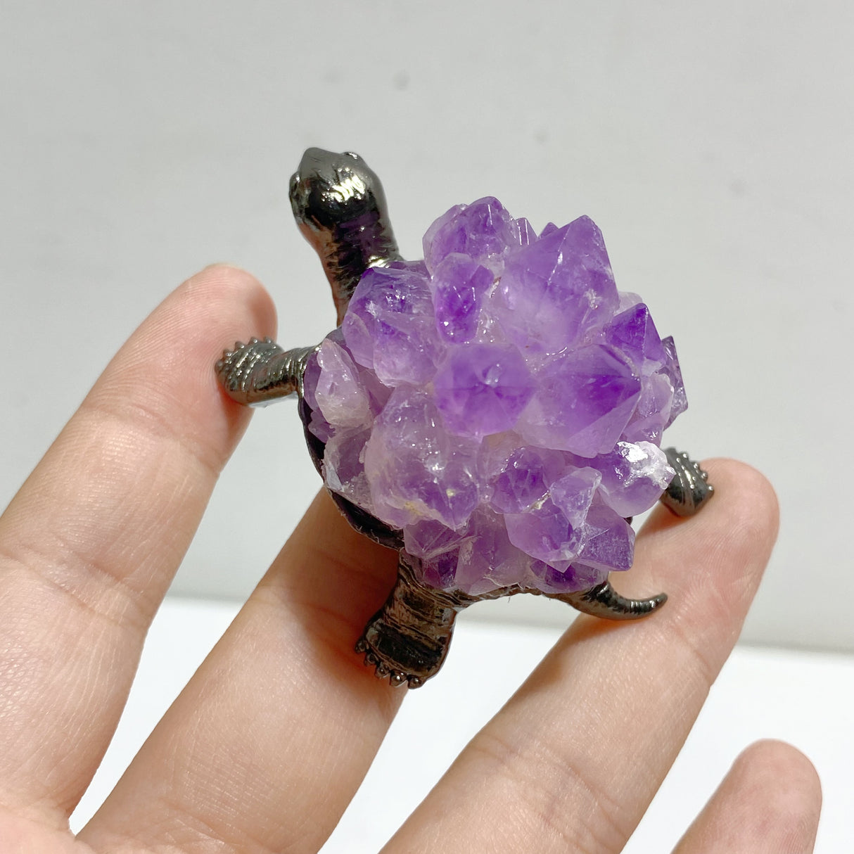 Amethyst Cluster Turtle Home Decorations