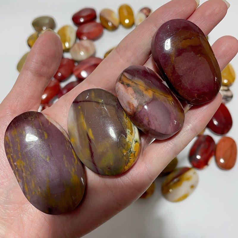 55 Pieces Mookaite Stone Palm -Wholesale Crystals