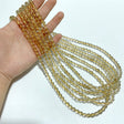 6 Pieces 6mm Rutile Quartz Beads 3 - Loop Bracelet/Necklace For DIY - Wholesale Crystals