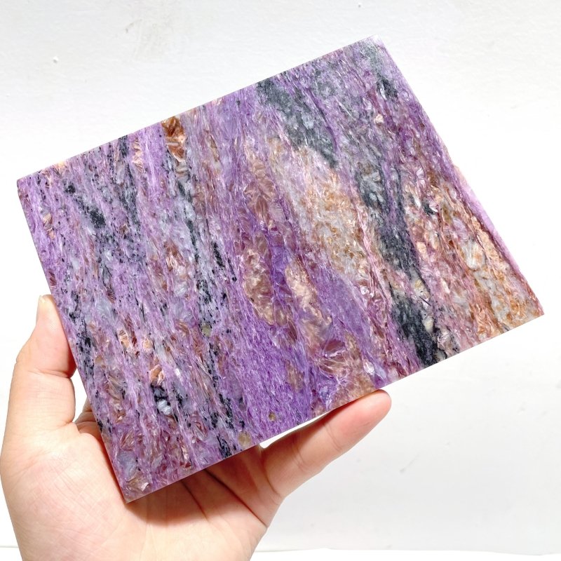 6 Pieces High Quality Charoite Slab - Wholesale Crystals