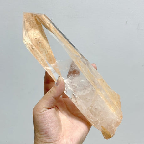 6 Pieces Large Clear Quartz Point Raw Bottom - Wholesale Crystals