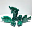 6 Pieces Malachite Sea Animals Carving - Wholesale Crystals