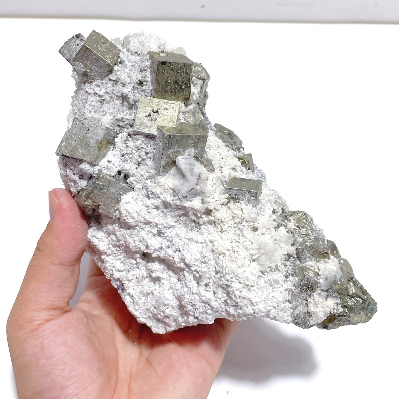 6 Pieces Raw Pyrite Mineral Specimen Home Decor For Collection - Wholesale Crystals