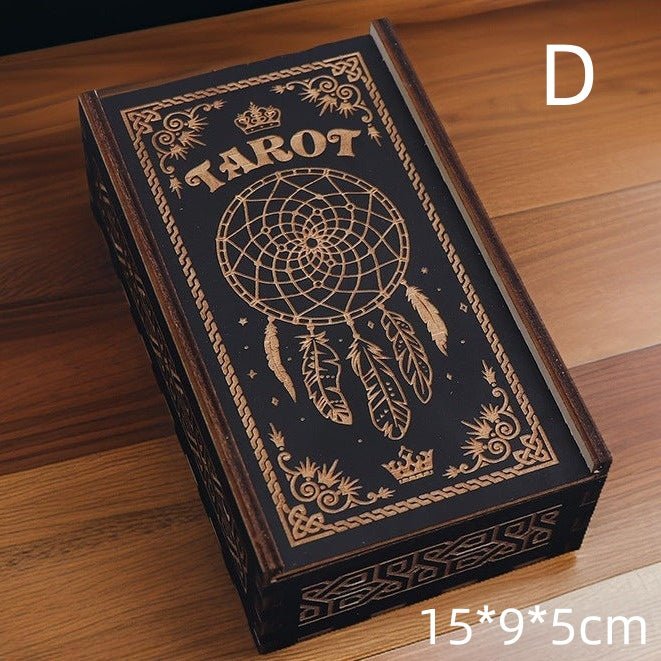 6 Wooden Tarot Cards Storage Box - Wholesale Crystals