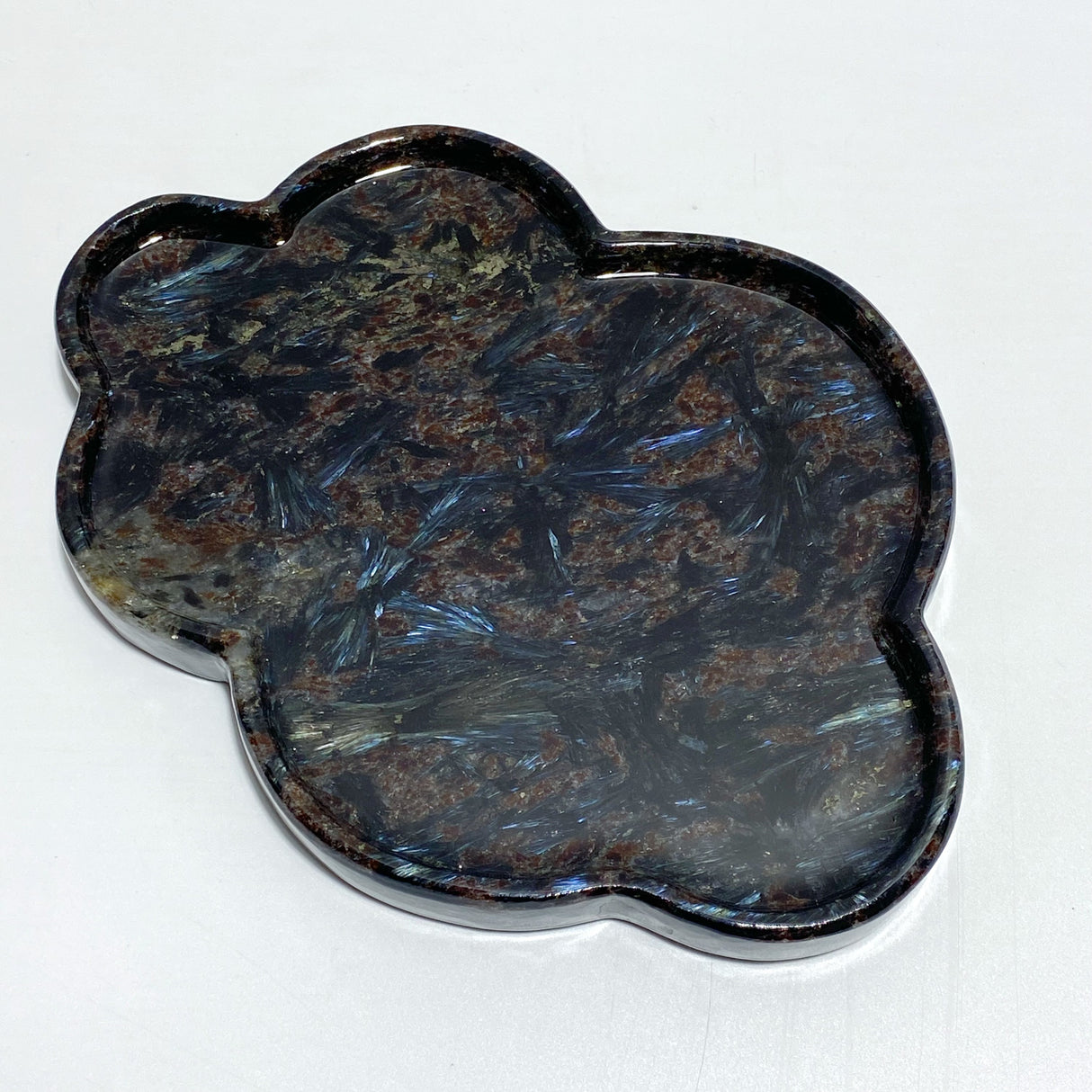 Garnet Mixed Astrophyllite Cloud Shape Stand Base Home Decor Wholesale