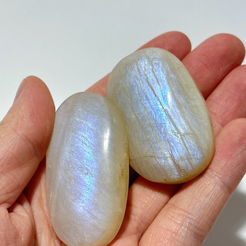 67 Pieces High Quality Small Blue Moonstone Palm -Wholesale Crystals