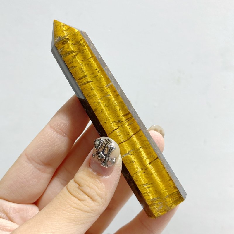 69 Pieces Tiger Eye Tower Points -Wholesale Crystals