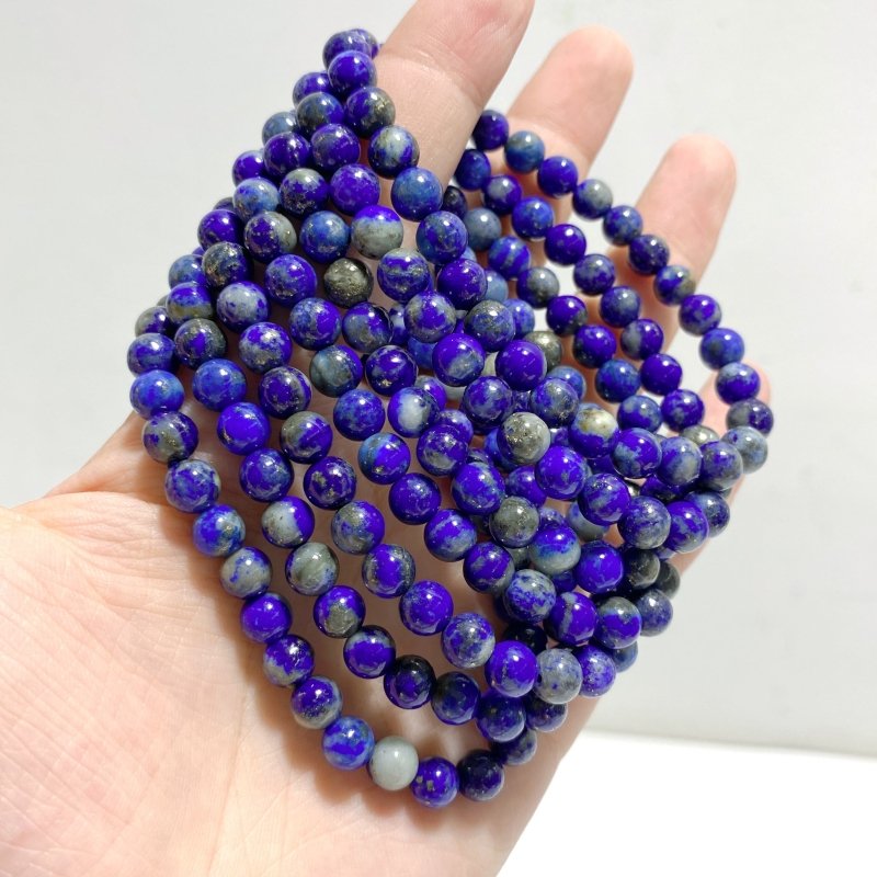 6mm Beautiful Lapis Lazuli Bracelets Wholesale -Wholesale Crystals