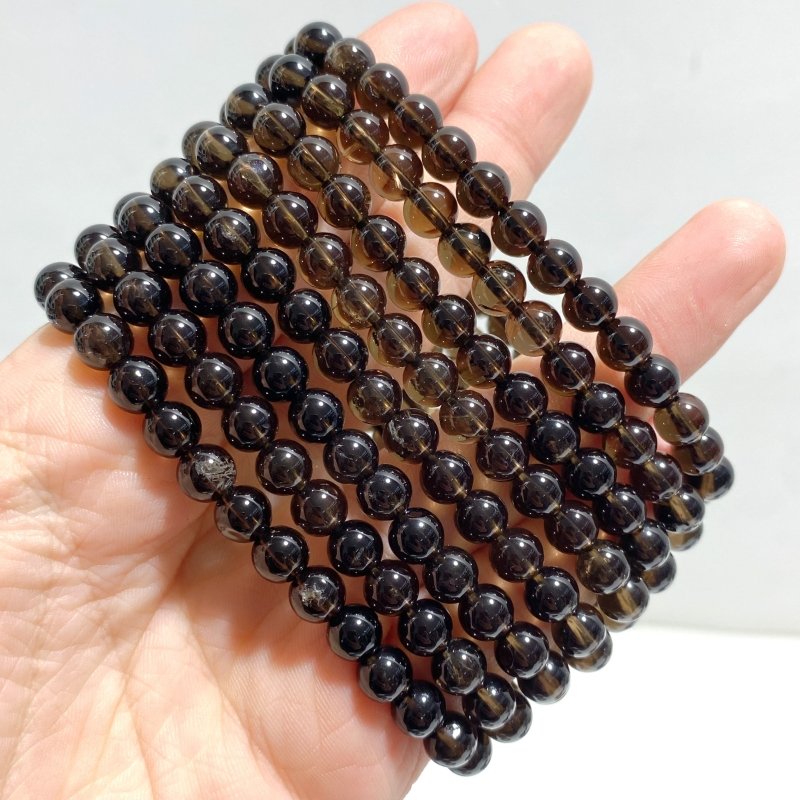 6mm Bracelets Wholesale Amethyst Smoky Quartz Green Jade - Wholesale Crystals