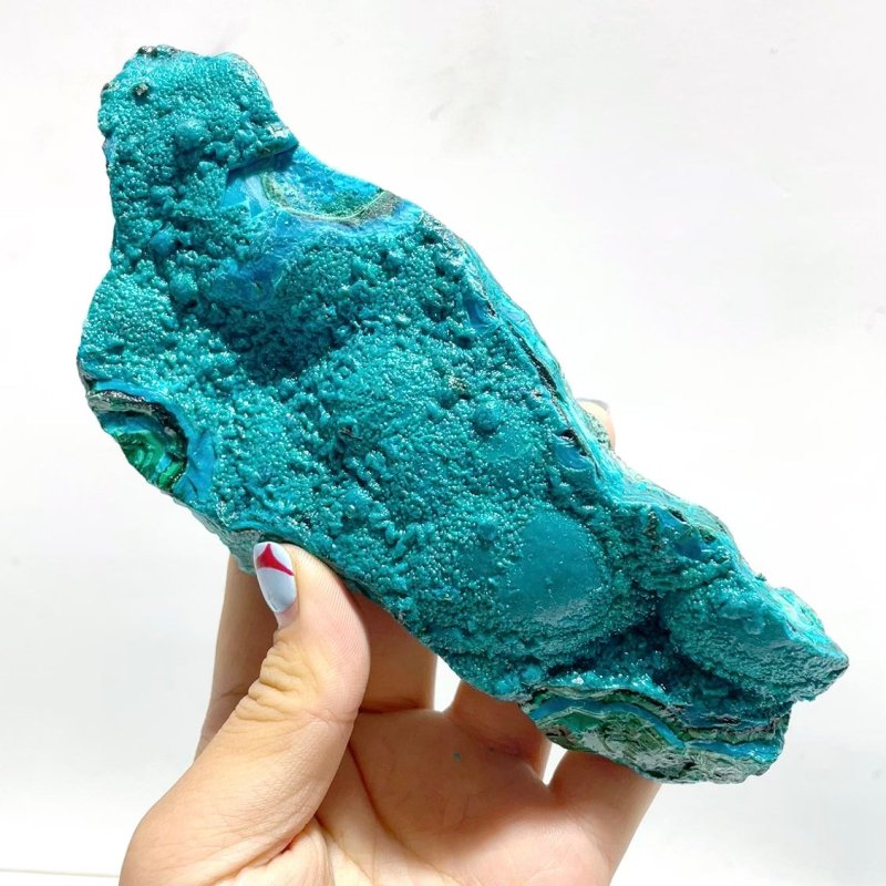 7 Pieces Beautiful Chrysocolla Mixed Malachite Specimen - Wholesale Crystals