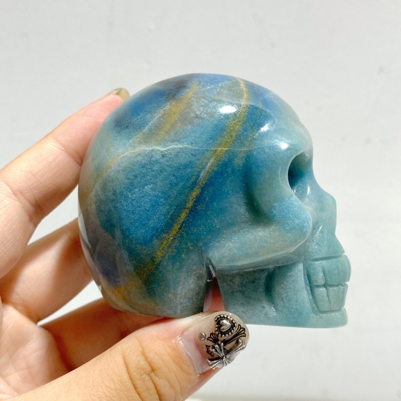 7 Pieces Beautiful Trolleite Skull Carving -Wholesale Crystals