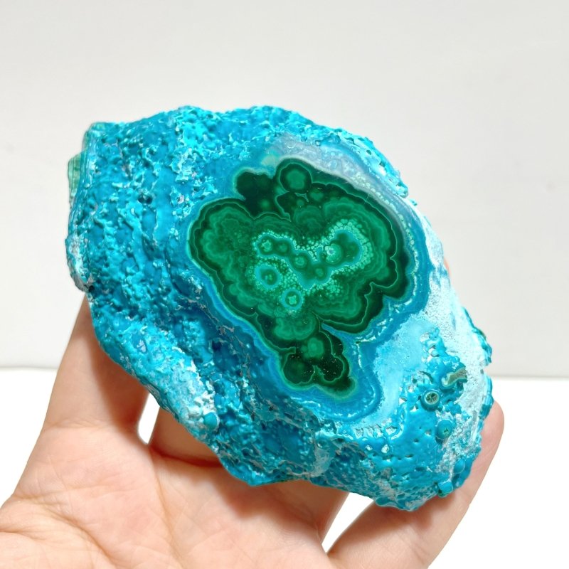 7 Pieces High Quality Beautiful Chrysocolla Mixed Malachite Slab Specimen - Wholesale Crystals