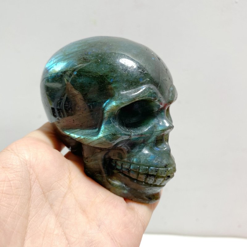 7 Pieces Labradorite Skull Carving - Wholesale Crystals