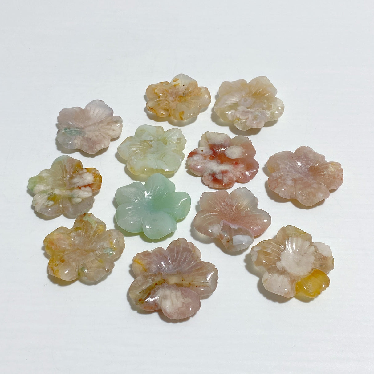 Sakura Flower Agate Flower Carving Wholesale