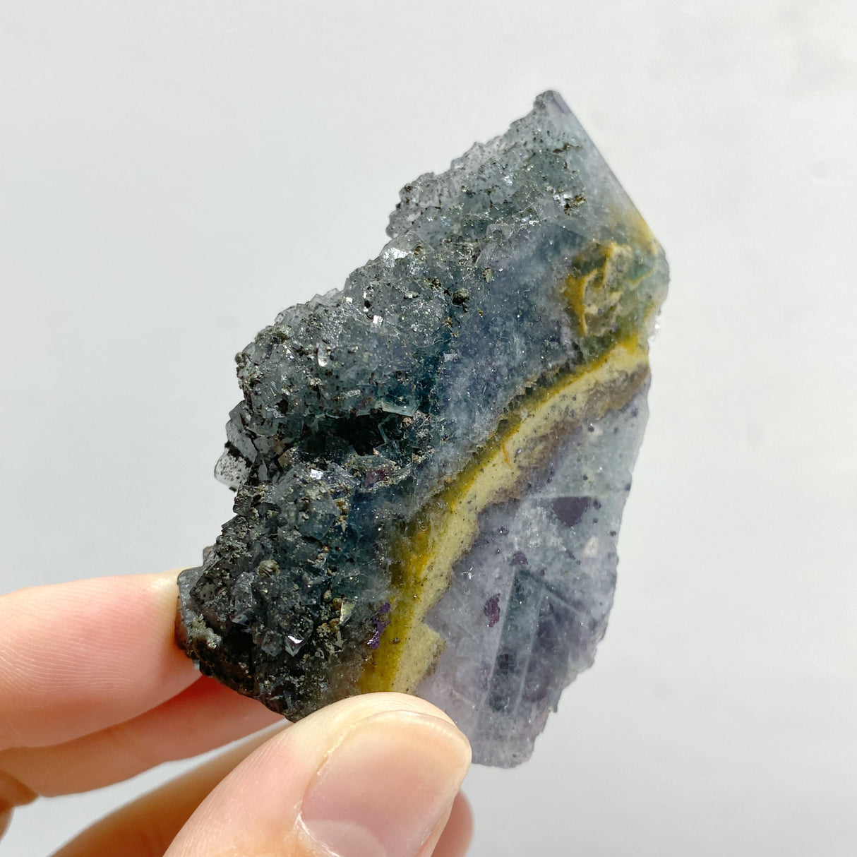 33 Pieces Blue Fluorite Mixed Pyrite Raw Side Tower