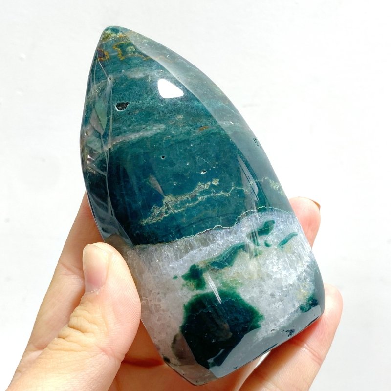 8 Pieces Green 6th Vein Ocean Jasper Arrow Head Shape Home Decor - Wholesale Crystals