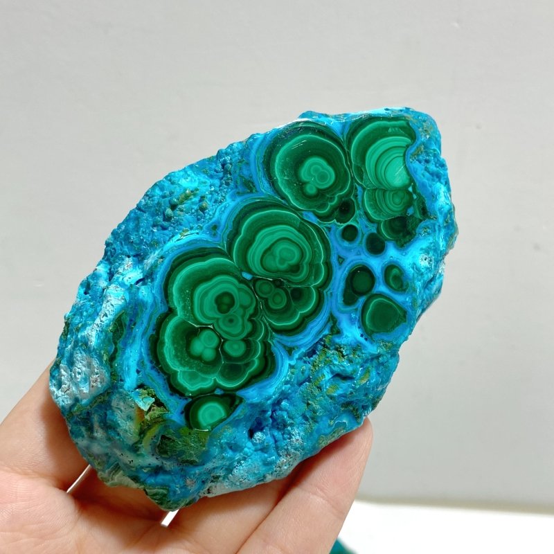 8 Pieces High Quality Beautiful Chrysocolla Mixed Malachite Specimen 9 -Wholesale Crystals