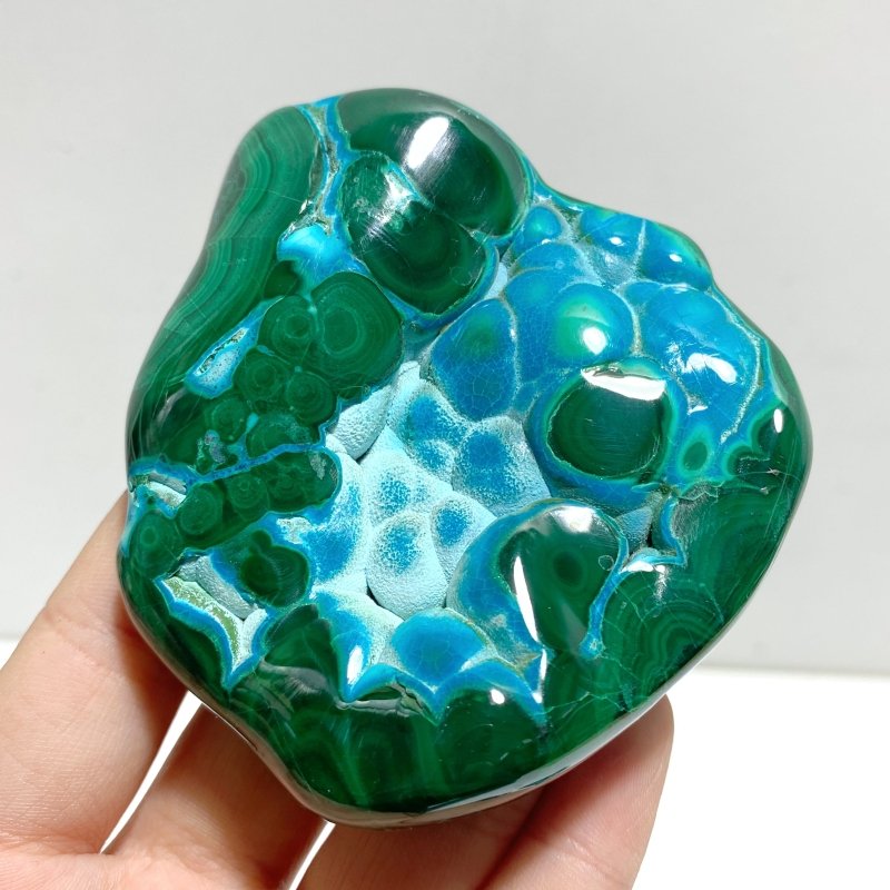 8 Pieces High Quality Polished Chrysocolla Mixed Malachite Home Decor 3 - Wholesale Crystals