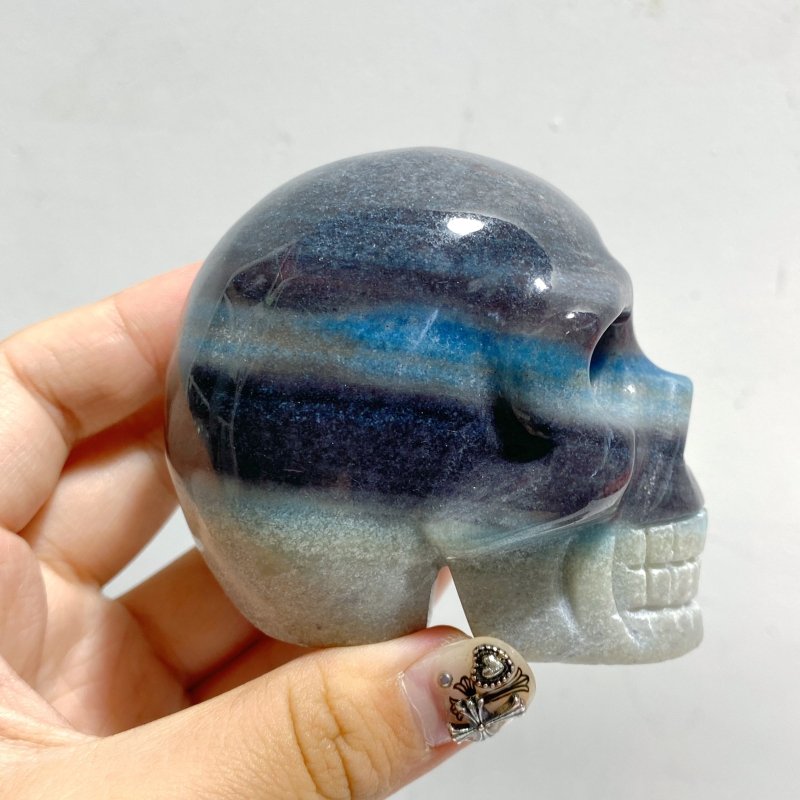 8 Pieces Trolleite Stone Skull Carving -Wholesale Crystals