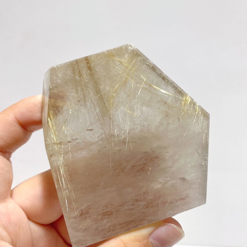 8 Pieces Unique Golden Rutile Free Form - Wholesale Crystals