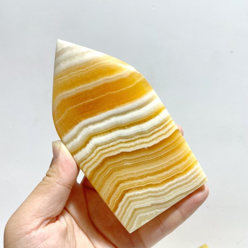8 Pieces Yellow Calcite Arrow Head Shape - Wholesale Crystals