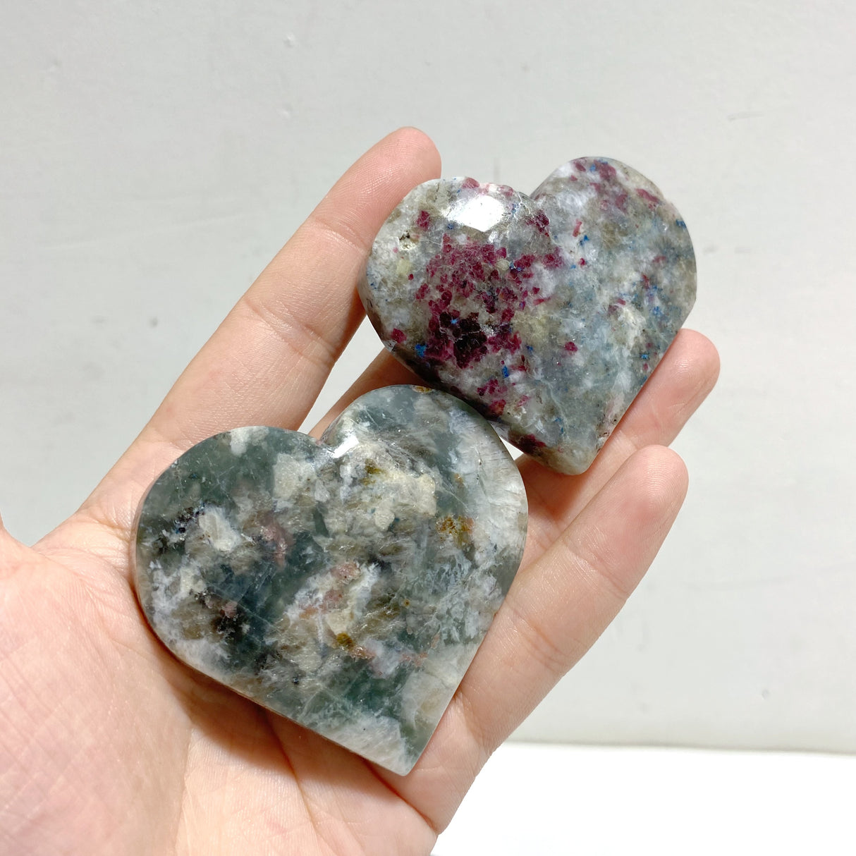 Pink & Blue Tourmaline Heart Wholesale