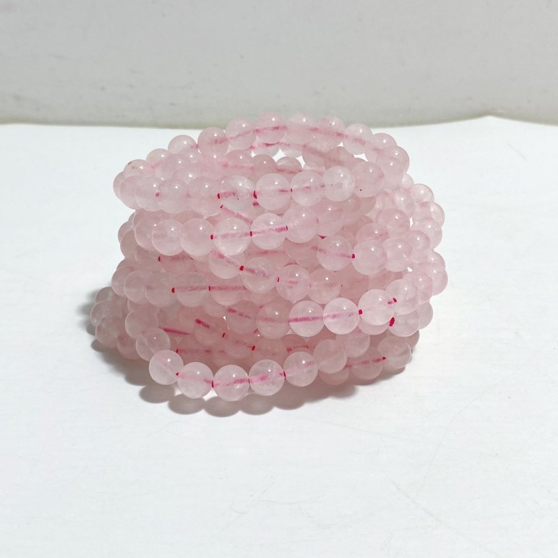 8mm Light Color Rose Quartz Bracelets Wholesale -Wholesale Crystals