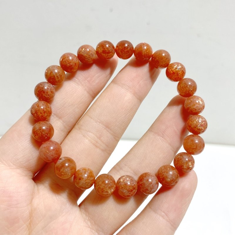 9 Pieces High Quality Sunstone Bracelets For Collection -Wholesale Crystals