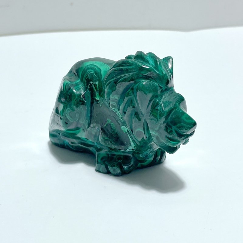 9 Pieces Malachite Mixed Animals Carving - Wholesale Crystals