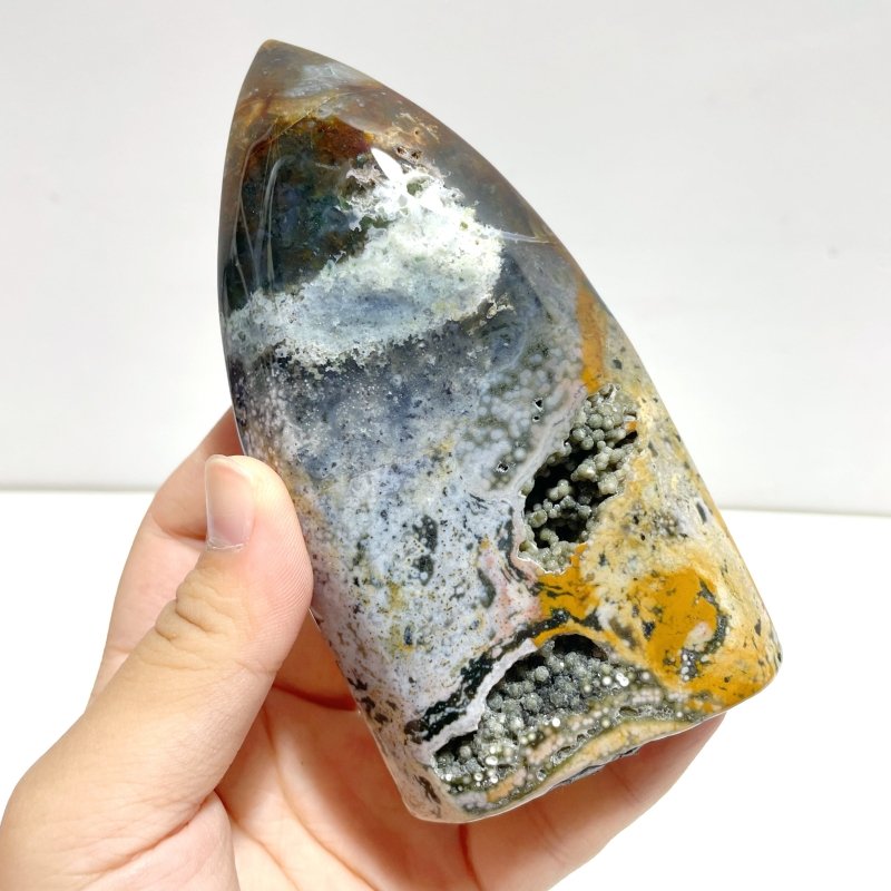 9 Pieces Ocean Jasper Arrow Head Shape Home Decor - Wholesale Crystals