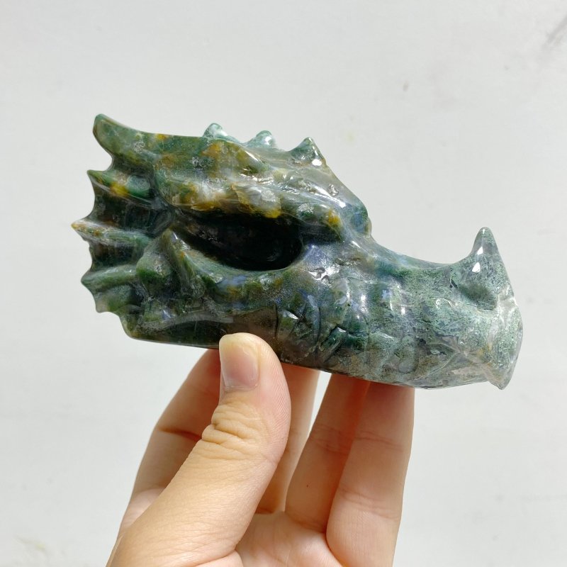 9 Pieces Ocean Jasper Dragon Head Carving Closeout - Wholesale Crystals
