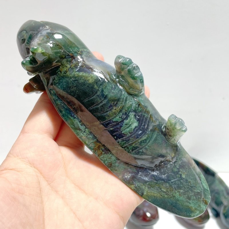 9 Pieces Ocean Jasper Newt Carving - Wholesale Crystals