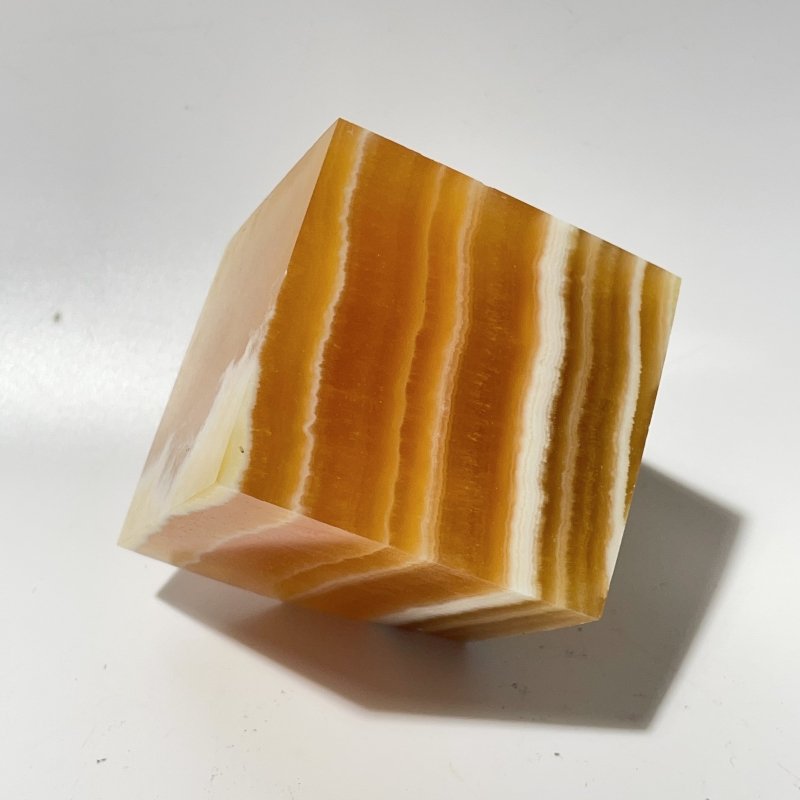 9 Pieces Stripe Yellow Calcite Stand Cube -Wholesale Crystals
